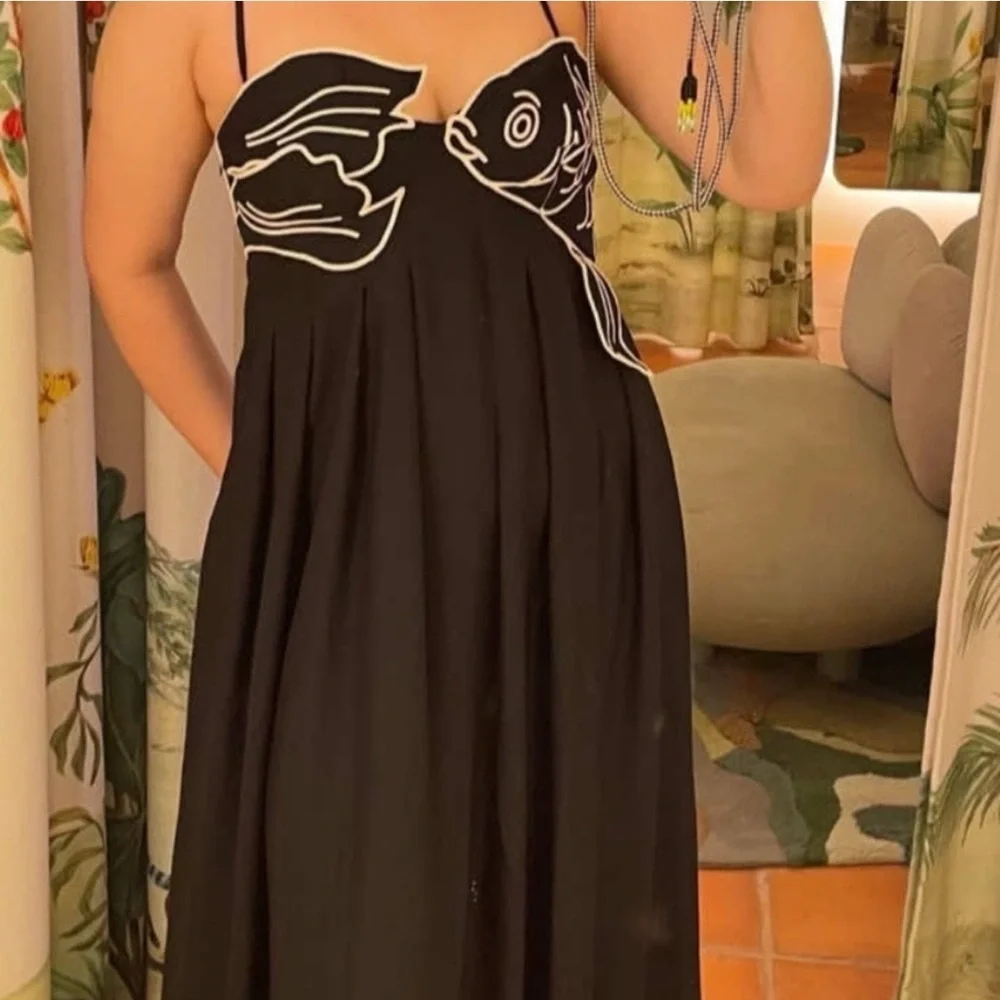 FARM Rio Black Fish Maxi Dress - Picture 4 of 8